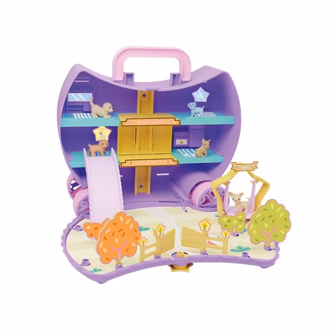 اسباب بازی مدل پارک سگ ها رنگ بنفش