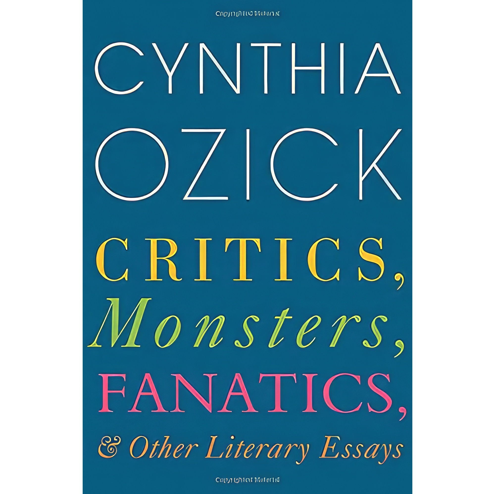 کتاب زبان اصلی Critics Monsters Fanatics and Other Literary Essays