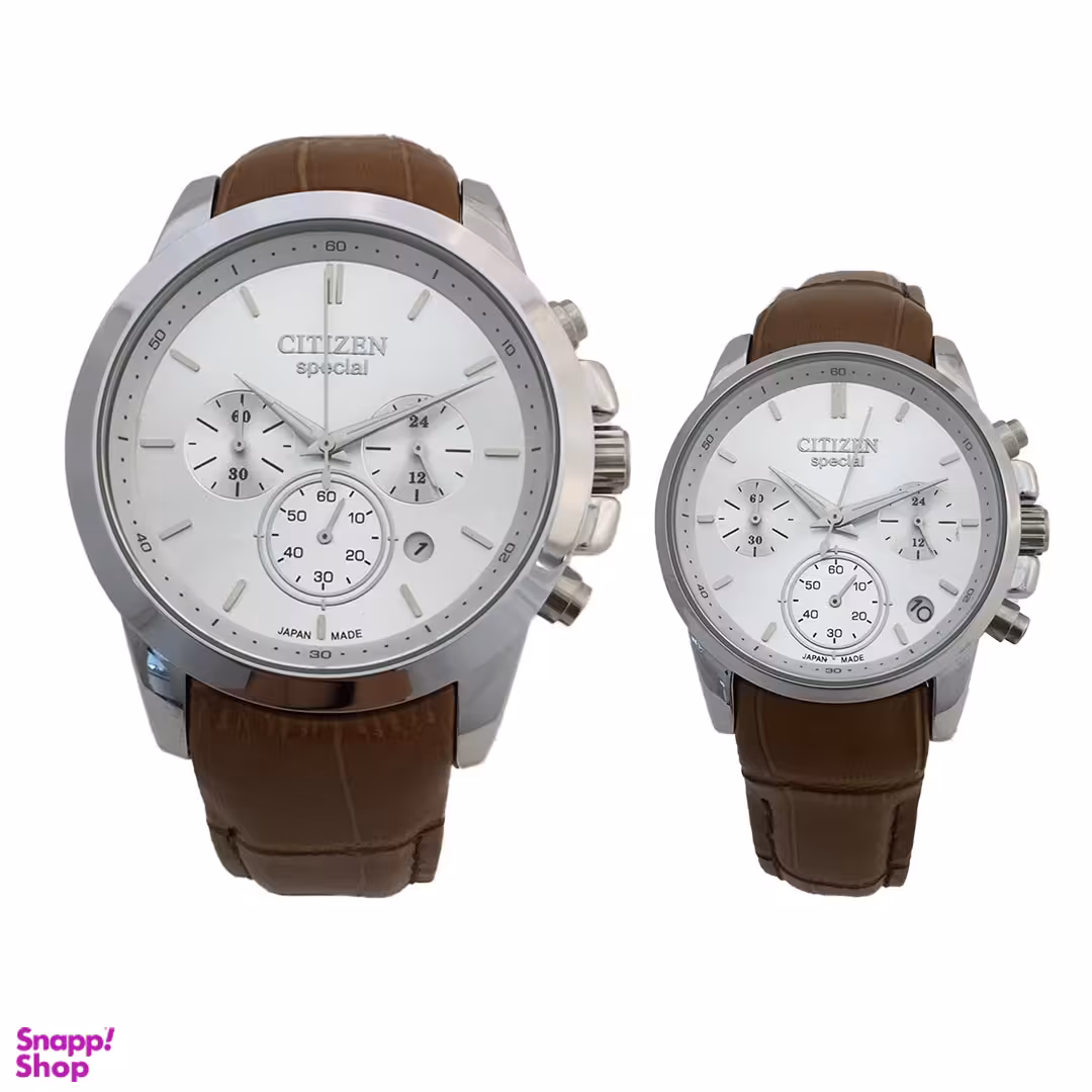 ست ساعت مچی زنانه و مردانه طرح سیتیزن مدل Cko369ch سه موتوره فعال