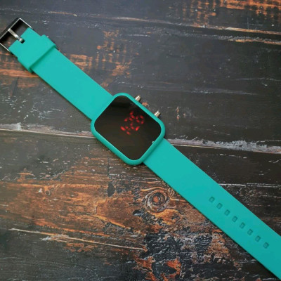 ساعت مچی ال ای دی بند رابر LED