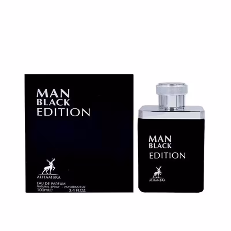 ادوپرفیوم مردانه مدل Man Black Edition الحمبرا 100 میل
