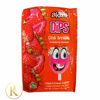 آبنبات چوبی ترش دیپس با طعم توت فرنگی همراه پودر مخصوص dips