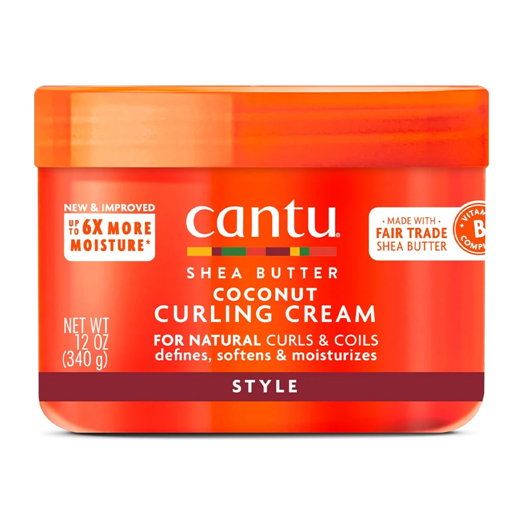 کرم فر کننده مو کانتو با نارگیل و شی باتر | Cantu Coconut Curling Cream
