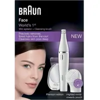 اپیلاتور دوکاره کوچک باتری خور صورت Braun | با برس پاک کننده صورت