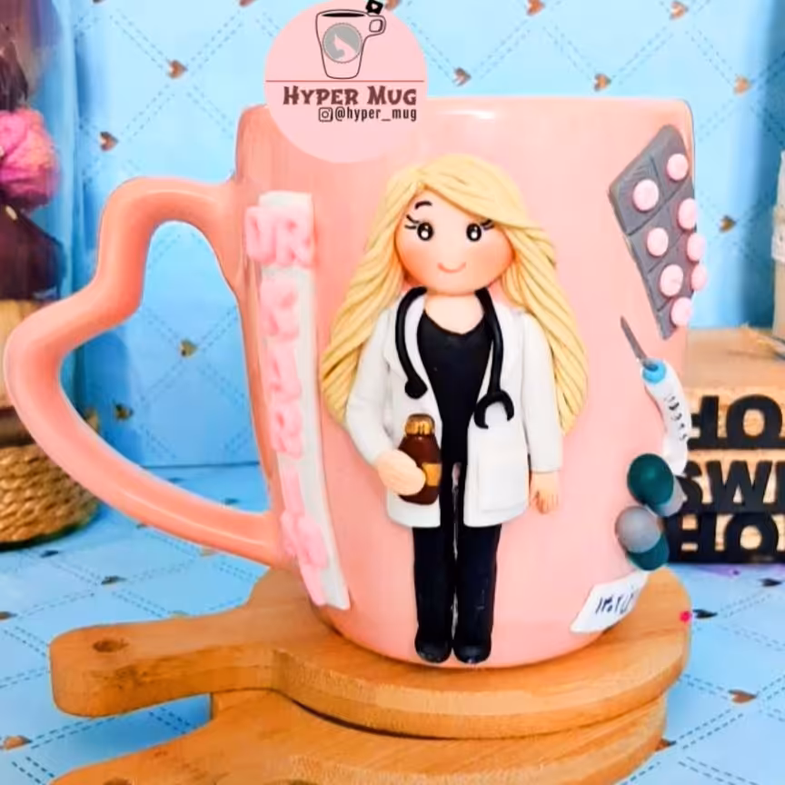 ماگ خمیری دستساز قابل شستشو و نشکن 