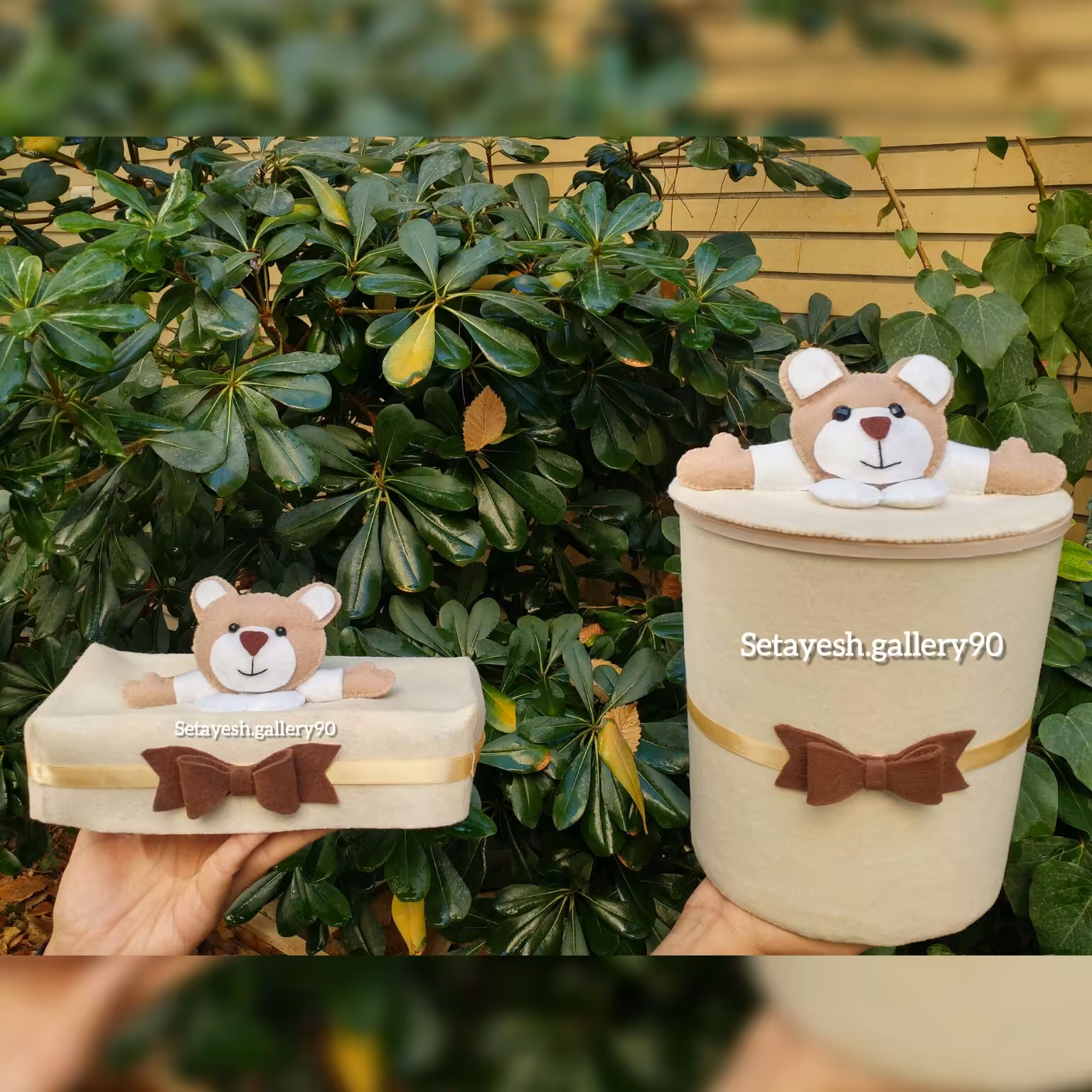 سطل و جادستمالی نمدی 