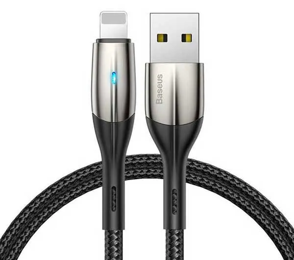 کابل تبدیل USB به لایتنینگ باسئوس مدل Horizontal CALSP-C طول 2 متر