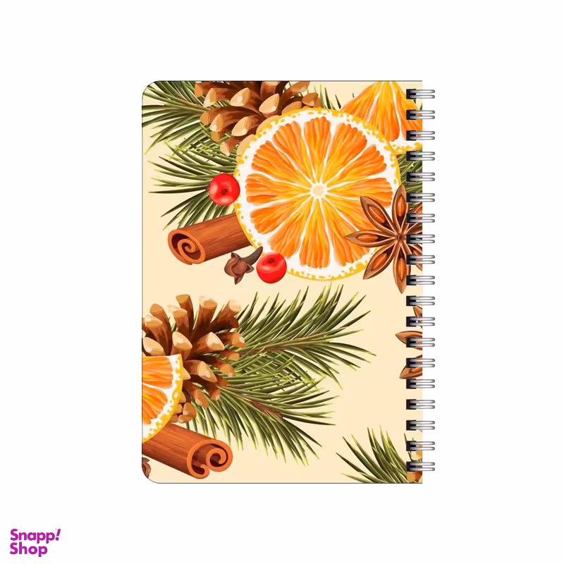 دفترچه یادداشت بامبیلیپ مدل چوبی طرح دارچین،پرتقال،کاج کد 3867531