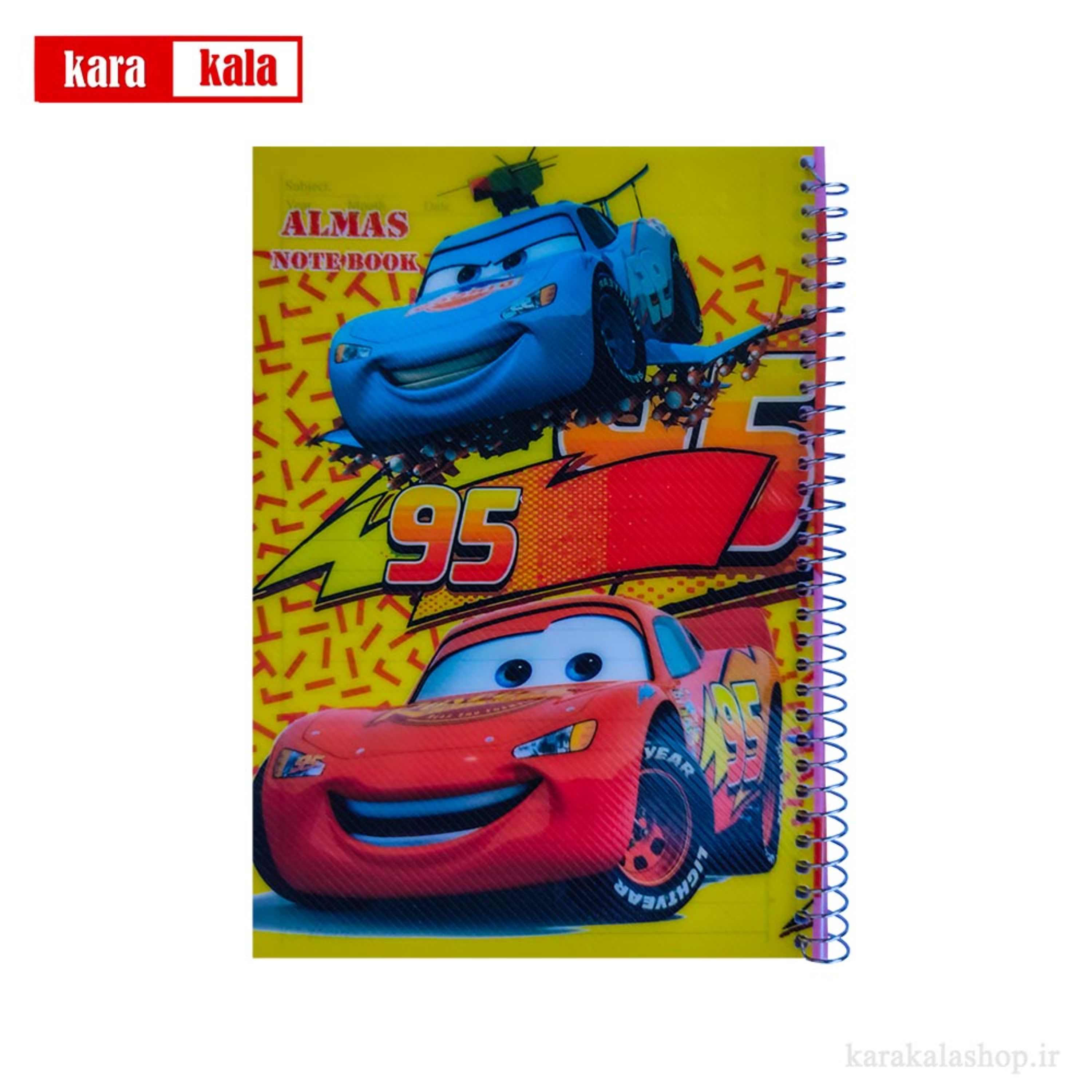 دفتر مشق 50 برگ الماس طرح مک کویین