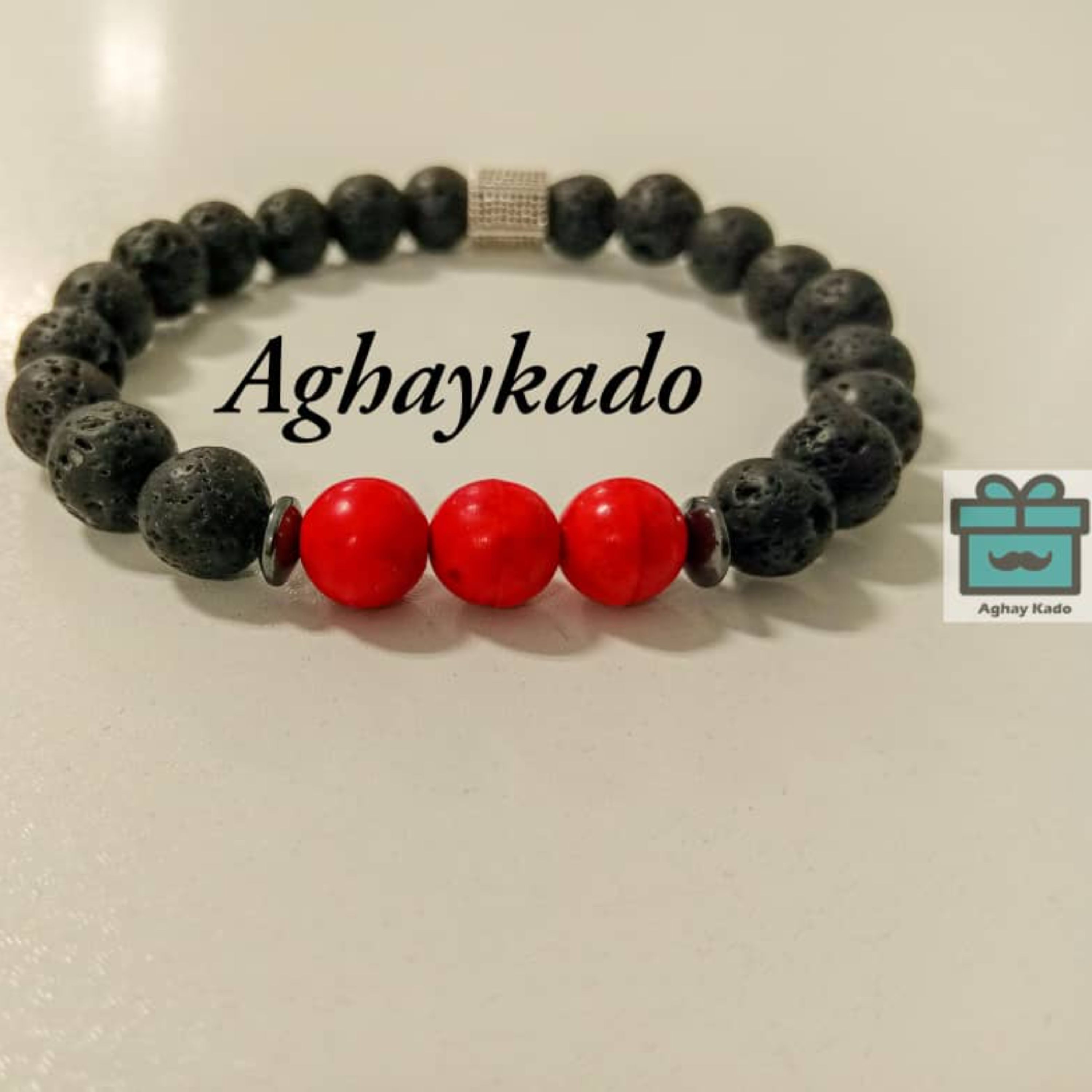 دستبند لاوا و مرجان