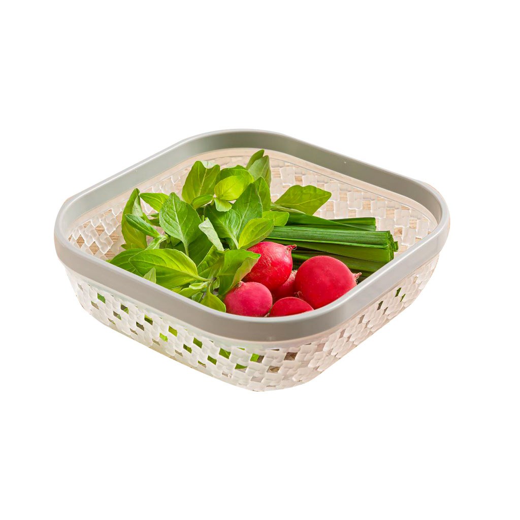 سبد نان و سبزی کوچک طرح بافت لیمون (الوان)