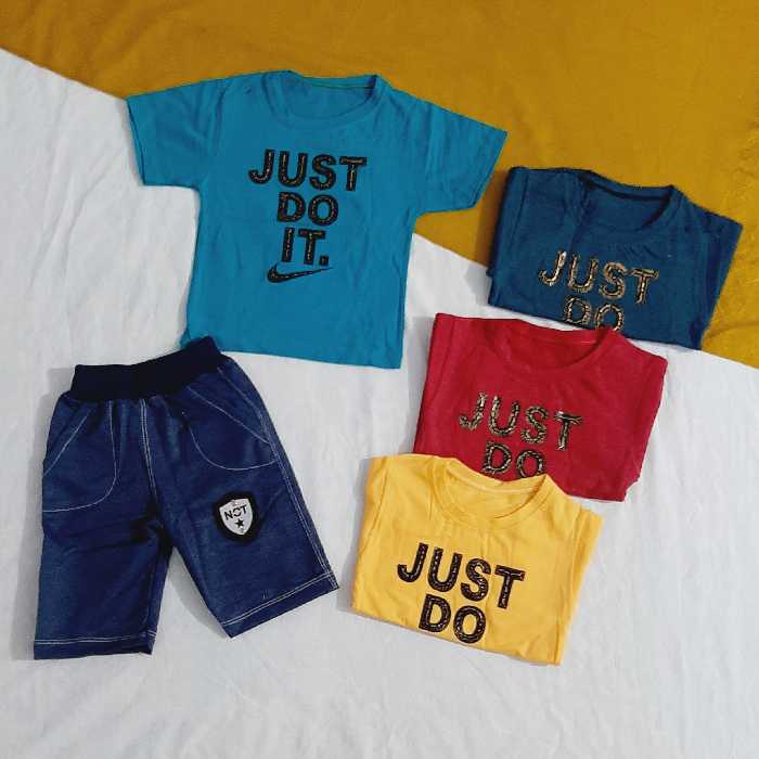 تیشرت شلوارک پسرانه (دارای رنگبندی)