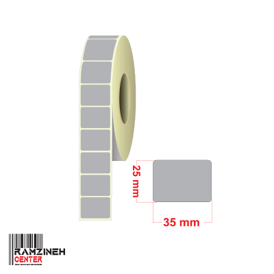 لیبل متال سایز 35*25 میلیمتر تک ردیفه