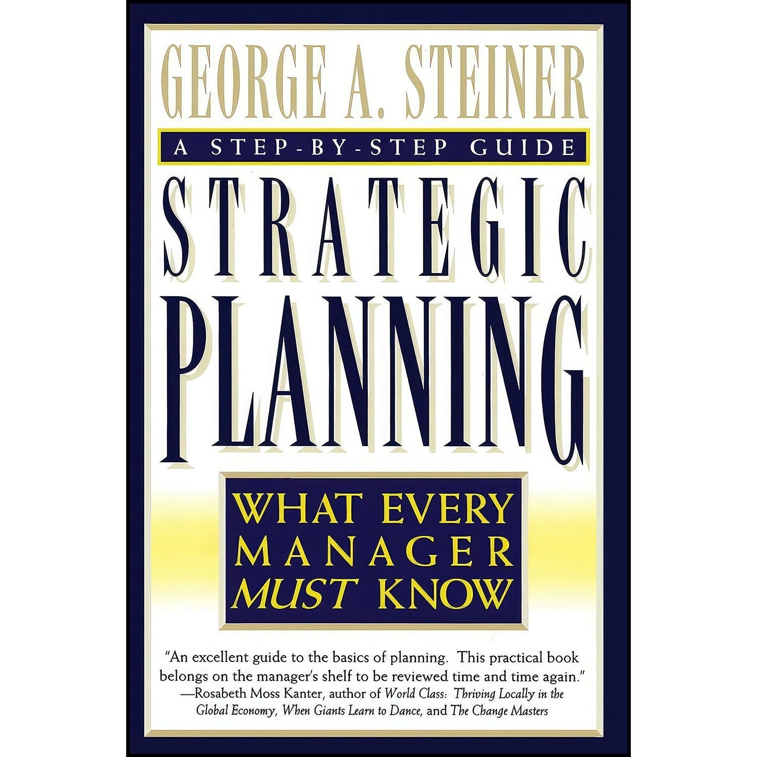 کتاب زبان اصلی Strategic Planning اثر George Albert Steiner