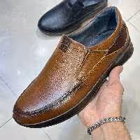 کفش چرم مردانه طبی مارک ساکو محصول تبریز در دو رنگ سایزبندی از 40 تا 44 در غرفه کفش افاق