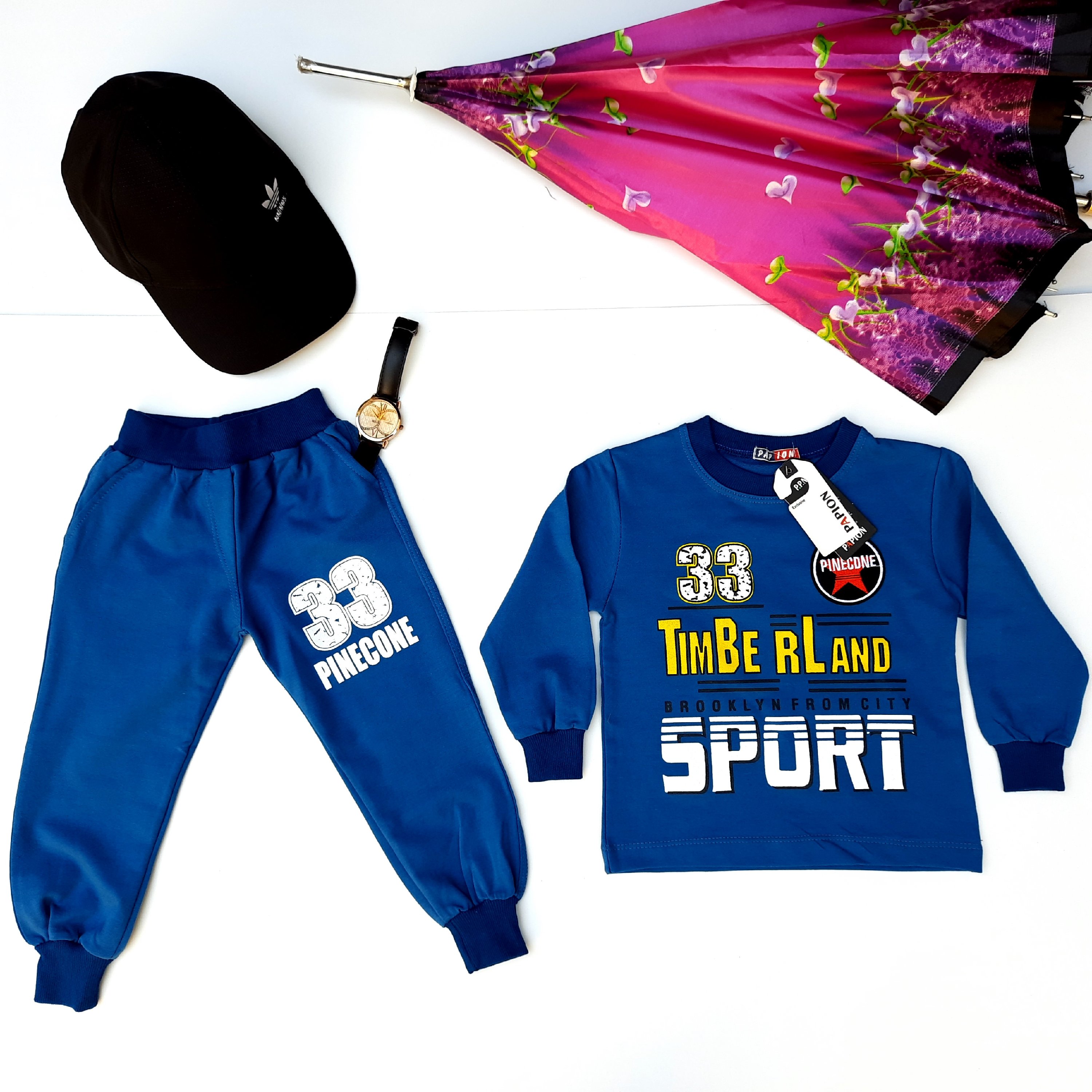 ست پسرانه بلوز شلوار خانگی و راحتی بچه گانه آبی،زرشکی،سبز یشمی سایز 35،40،45