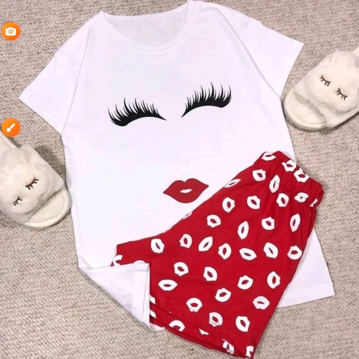 تاپ و شورت نخی زنانه