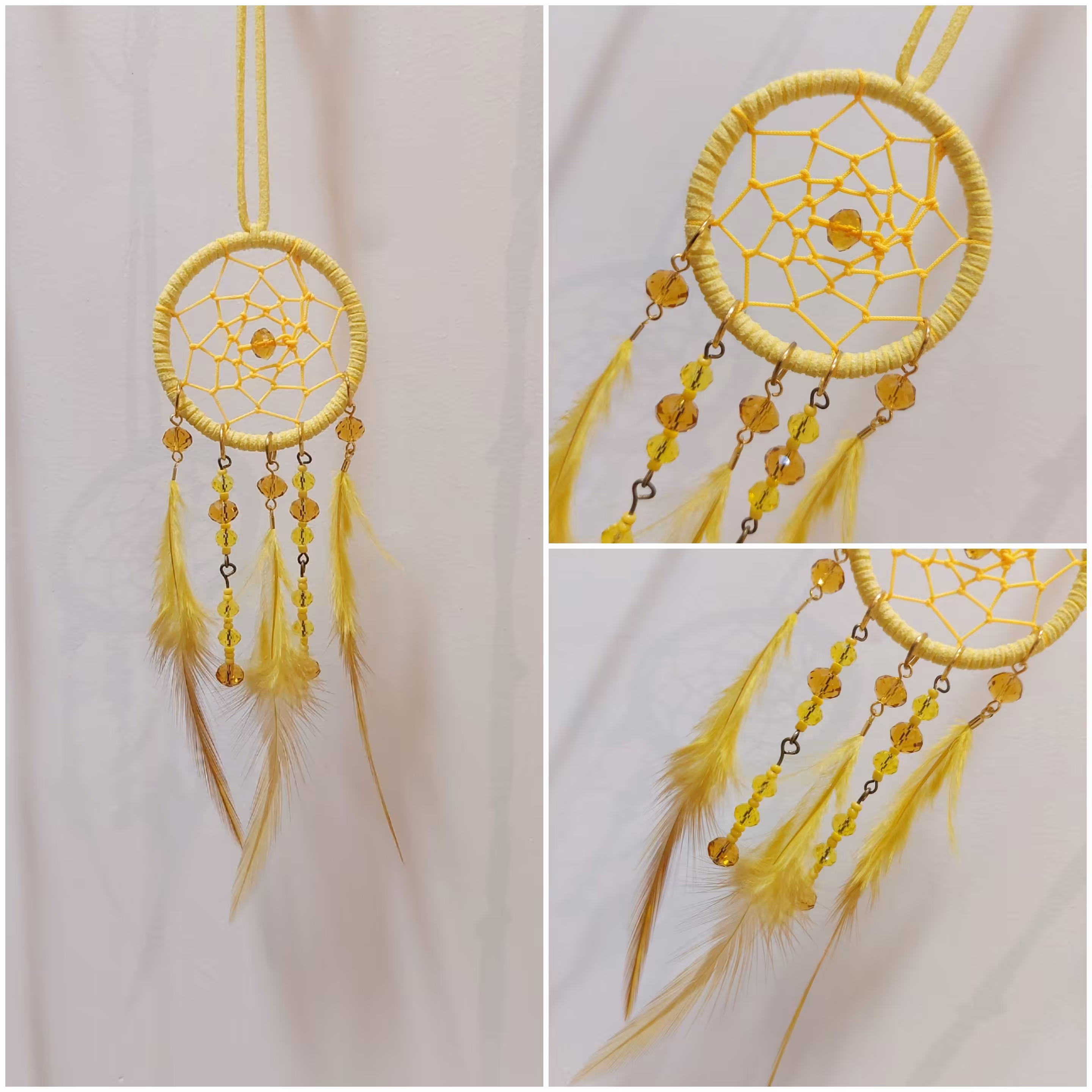 دریمکچر آویز ماشین زرد قطر 5  و ارتفاع 17 سانت