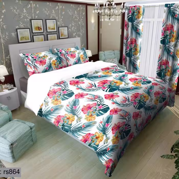 سرویس روتختی 2 نفره تنسل چاپی برندترک لند(Turk Land) rs 864