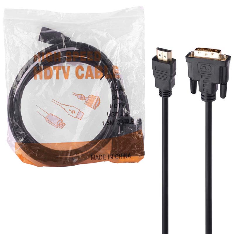 کابل 15 متری HDMI To DVI پک سلفونی PVC