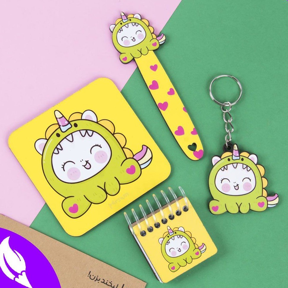 ست فانتزی 4تکه یونیکورن دایناسور