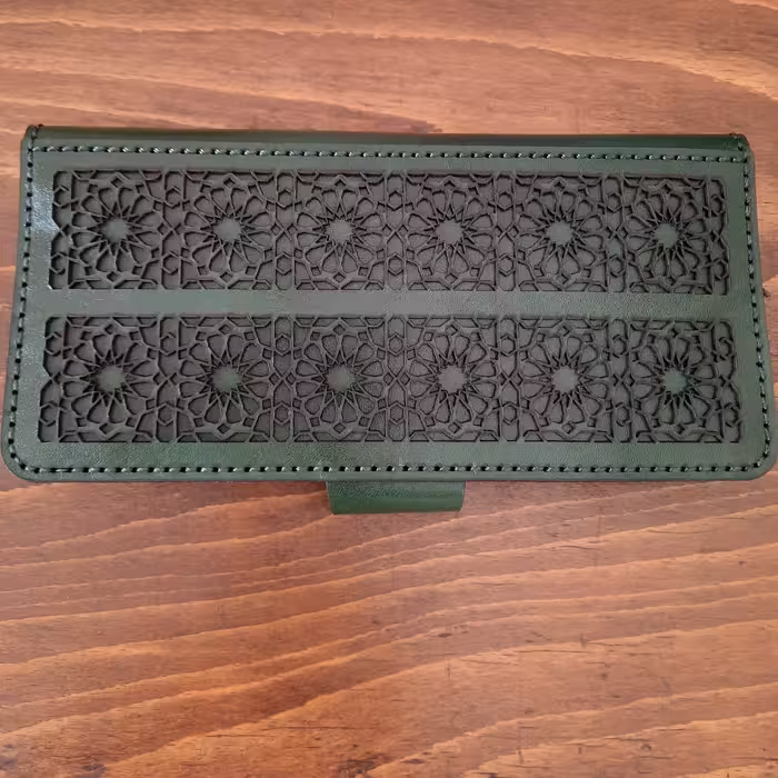 کیف پول چرم طبیعی گاو دست دوز کد56