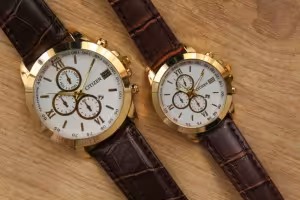 ست ساعت سیتیزن بند قهوه ای