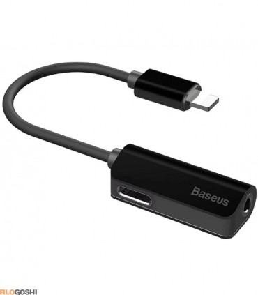مبدل لایتنینگ شارژ و صدا بیسوس Baseus Audio Converter L32 iphone Male to 3.5mm CALL32-01