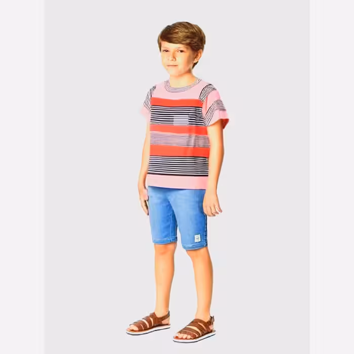 تیشرت خارجی بنگلادش پارچه نخی نرم ولطیف سایز8تا12سال