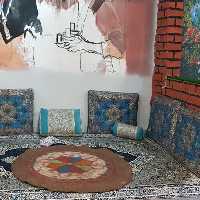 نمد فرش کافه با کیفیت حداقل 120 در 120دورنگ