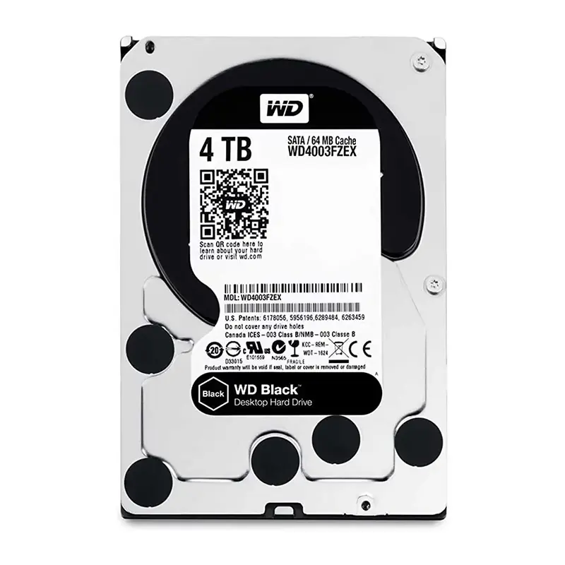 خرید و قیمت هارد دیسک اینترنال وسترن دیجیتال سری مشکی مدل WD4003FZEX ظرفیت 4 ترابایت