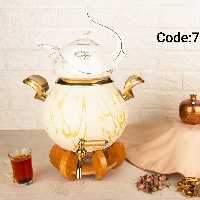 کتری قوری پایه دار ماربل 