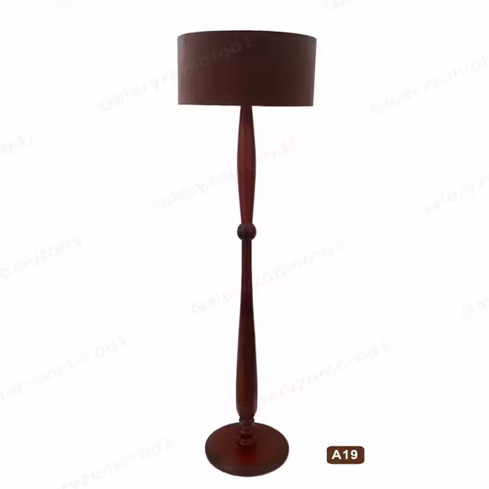 آباژور  ایستاده کنارسالنی چوب گردو پلی استر مدل A19