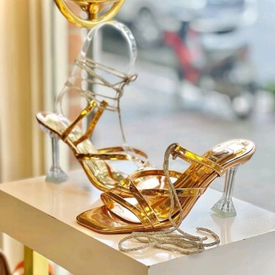 کفش مجلسی مدل طلقی پاشنه شیشه ای بندی