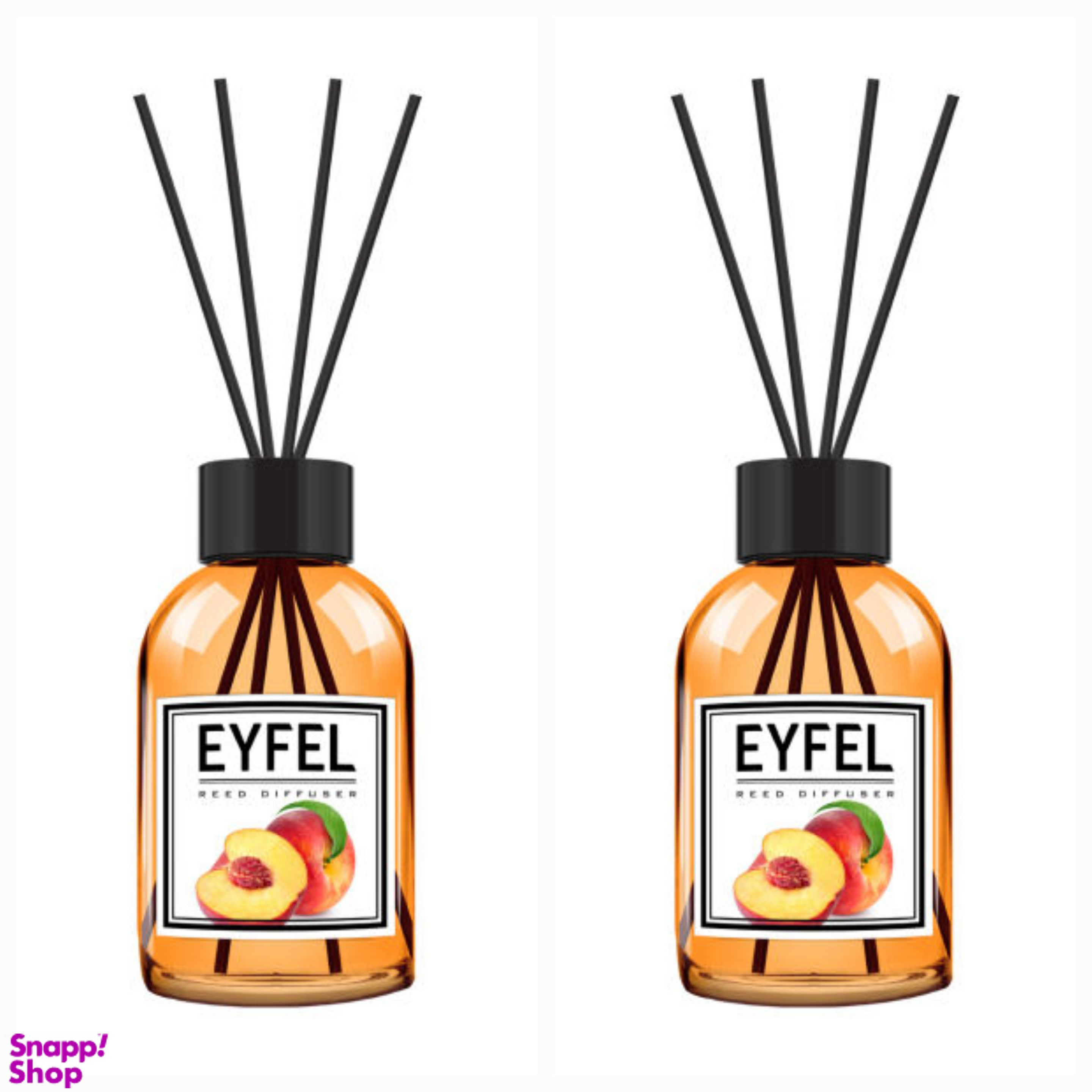 خوشبو کننده هوا ایفل مدل هلو حجم 120 میلی لیتر مجموعه 2 عددی