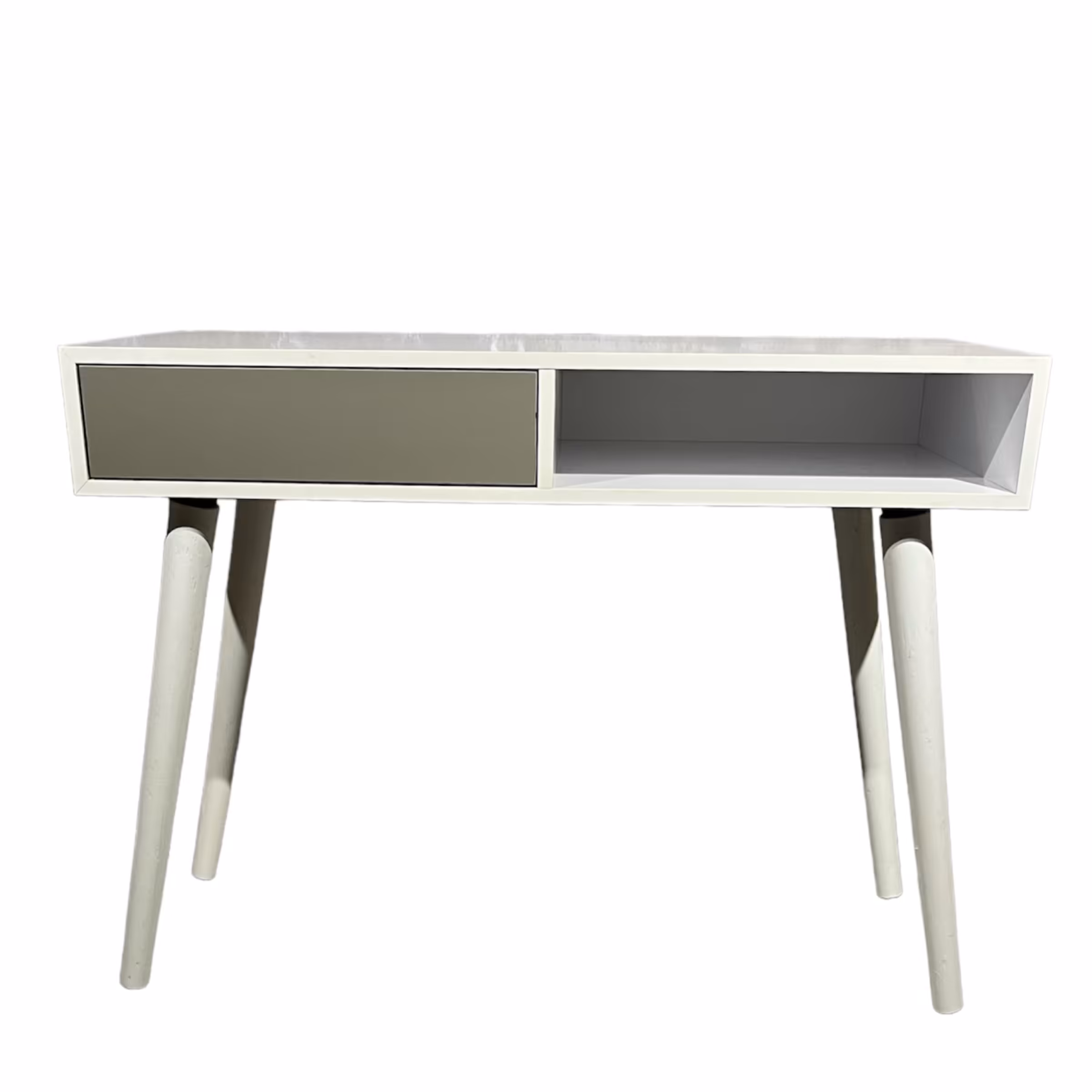 میز تحریر تک کشو پایه چوبی