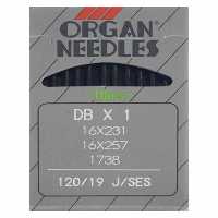 خرید سوزن چرخ خیاطی صنعتی راسته دوز ارگان مدل دی بی DB سایز 19 بسته 10 عددی