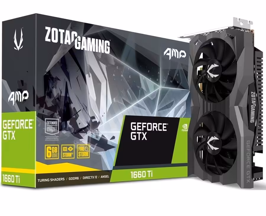 کارت گرافیک زوتاک مدل GeForce GTX 1660 Ti AMP GDDR6 با حافظه 6 گیگابایت