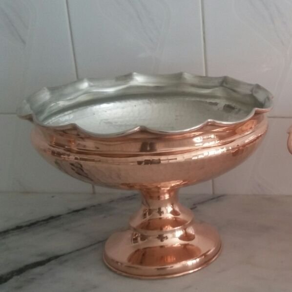 آجیل خوری مسی طرح دیباقطر:25سانتی