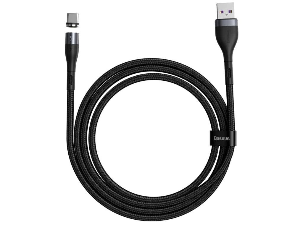 کابل دیتا و شارژ سریع مگنتی سه کاره بیسوس به طول 1 متر Baseuse Safe Fast Charging Data Cable USB For M L T 5A