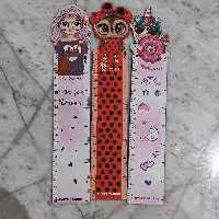 خط کش 20 سانتی مدل آوای تحریر طرح جغد و دختر و تک شاخ 