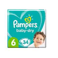 پوشک پمپرز سایز 6 بسته 34 عددی Pampers
