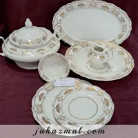 سرویس چینی پردیس طرح شکیرا 98 پارچه بن چاینا