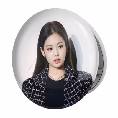 آینه جیبی خندالو طرح جنی بلک پینک Black Pink مدل تاشو کد 14085