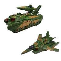 اسباب بازی دو کاره موزیکال تانک و جت باطری خور  کیفیت عالی مدل جدید و به روز