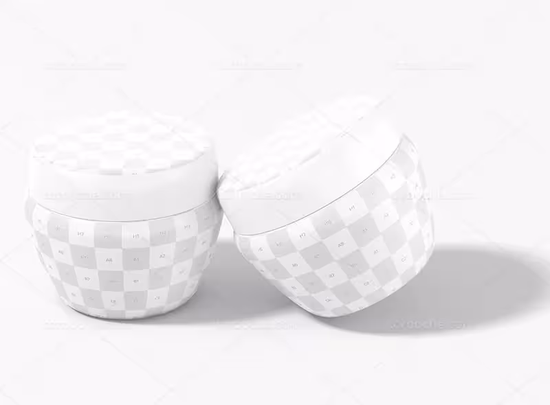 طرح موکاپ قوطی کرم | گرافیک با طعم تربچه