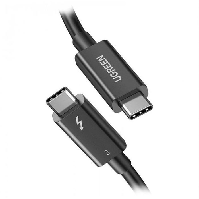 کابل تبدیل 0/5 متری Thunderbolt 3 Type C Male به Male 5A cable مدل US341