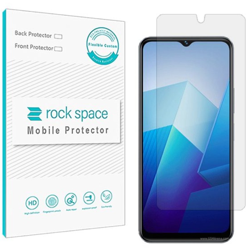 گلس نانو هیدروژل شفاف و ضد ضربه گوشی ویوو iQOO Z7i برند راک اسپیس     