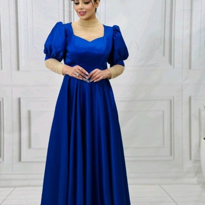 پیراهن شب زنانه ساتن مدل نهال
