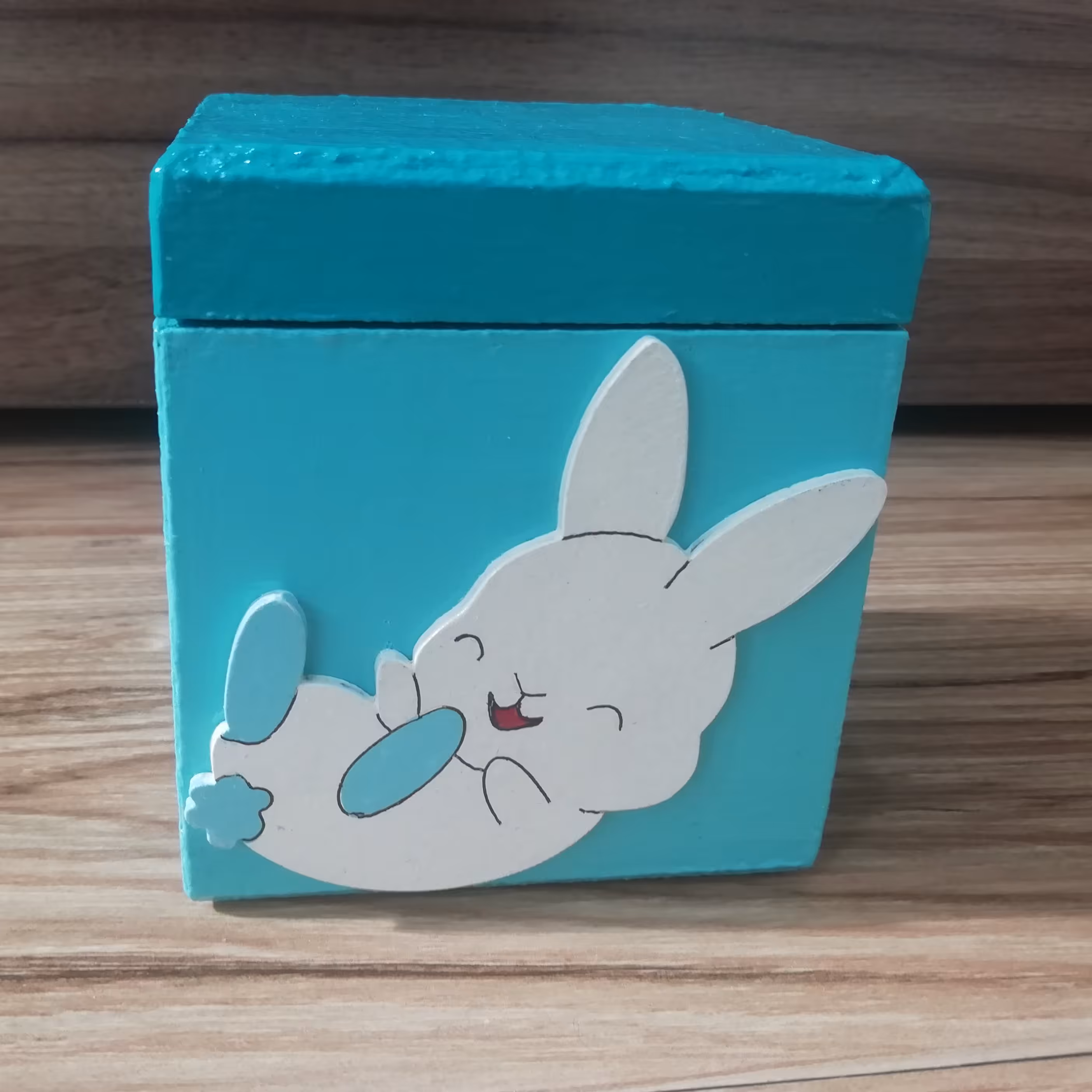 جعبه چوبی کوچک فانتزی طرح خرگوش